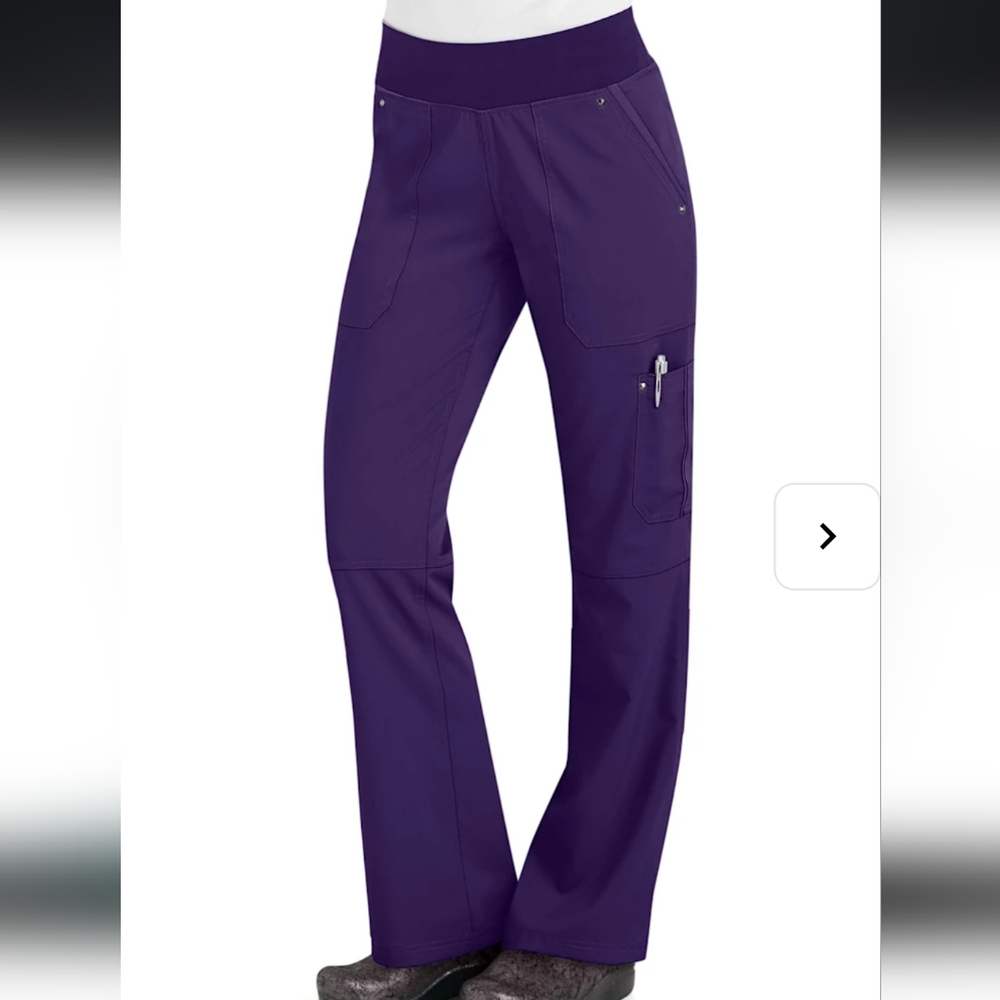 Healing Hands Purple Line Scrub Pants